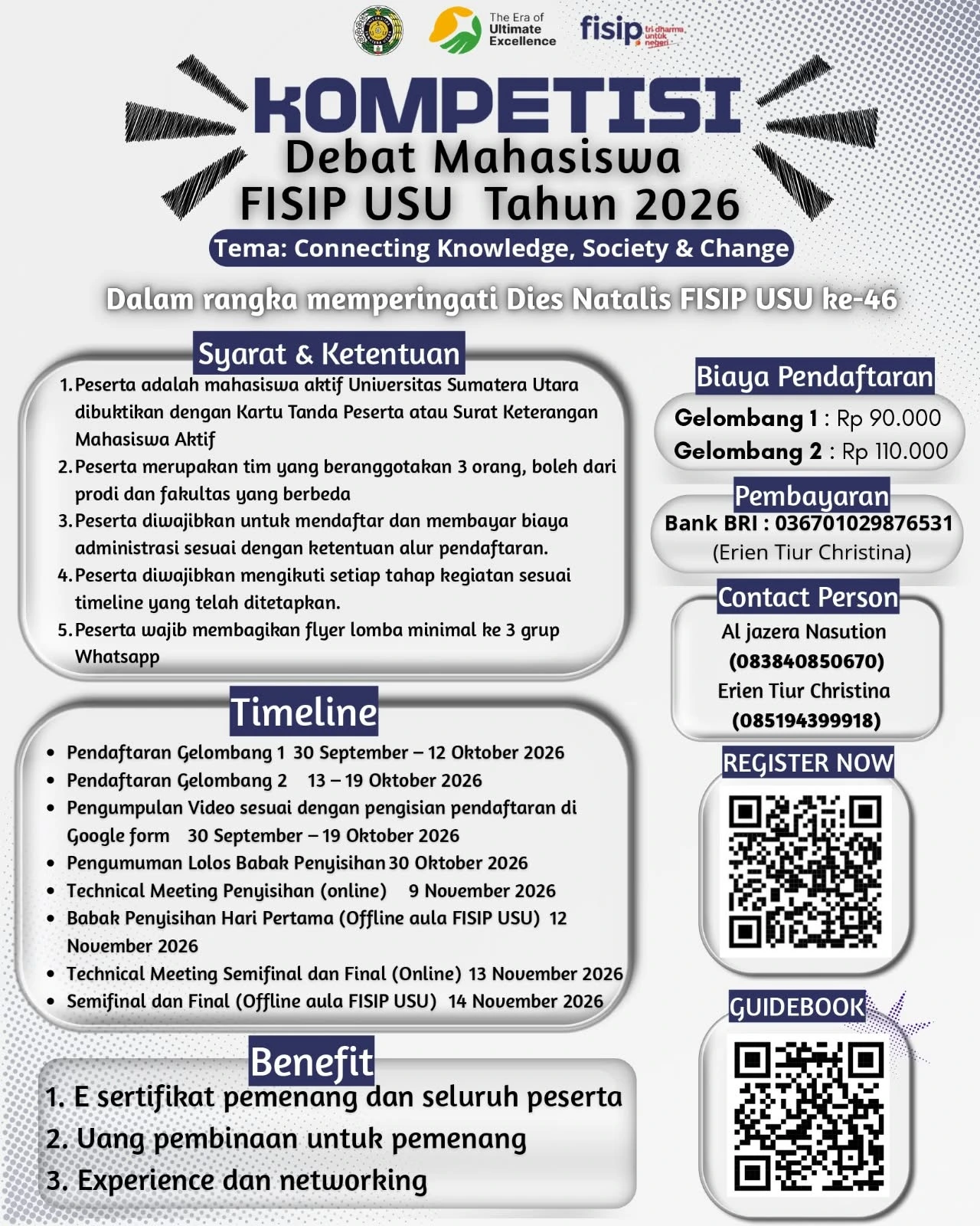 Kompetisi Debat Mahasiswa FISIP USU 2026